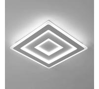 Plafoniera moderna a LED quadrata, lampada da soffitto a LED in acrilico 52W 5850LM, plafoniera a LED bianca per camera da letto, soggiorno 6500K