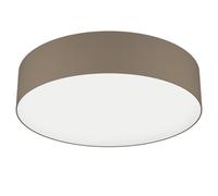 Plafoniera moderna a led rgb design tessuto tortora GL1688
