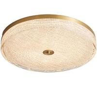 Plafoniera moderna a LED rotonda in ottone, plafoniere in acrilico, dimmerazione regolabile a tre colori,lampada un aspetto elegante