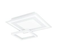 Plafoniera moderna a led smart rgb design bianco per soggiorno camera GL0016