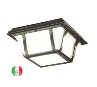 Plafoniera moderna a soffitto e parete in fusione alluminio diffusore pc