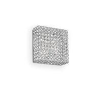 Plafoniera Moderna Admiral Metallo-Cristallo Cromo 4 Luci G9 3W 3000K Luce Calda [EEK: A++]