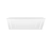 Plafoniera Moderna Albarca Alluminio Bianco Luce Led Integrato 18W