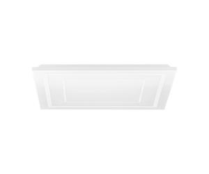 Plafoniera Moderna Albarca Alluminio Bianco Luce Led Integrato 29W