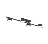 Plafoniera Moderna Apollo Acciaio Nero 4 Luci Gx53 Ip20 [EEK: A++]