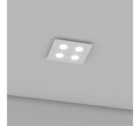 Plafoniera Moderna Area Metallo Bianco 4 Luci Gx53