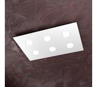Plafoniera Moderna Area Metallo Bianco 6 Luci Gx53 [EEK: A++]