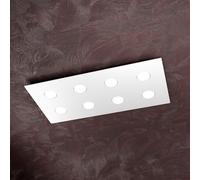 Plafoniera Moderna Area Metallo Bianco Metallo 8 Luci Gx53