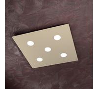 Plafoniera Moderna Area Metallo Sabbia 5 Luci Gx53
