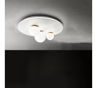 Plafoniera Moderna Ball Metallo Bianco Acrilico Led 48W 3000K