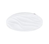 Plafoniera Moderna Benariba Acciaio Bianco Luce Led Integrato 14,6W [EEK: A++]