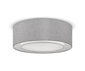 Plafoniera Moderna Bergamo In Metallo Cromo 3 Luci Diffusore In Tessuto [EEK: A++]