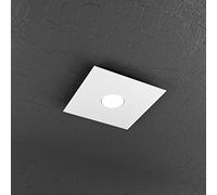 PLAFONIERA MODERNA BIANCA 1 LUCE LED SOSTITUIBILE SLIM TOP LIGHT PLATE 1129/PL1-BI