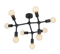 EGLO Plafoniera Bocadella 1, in nero, 9 luci EGLO