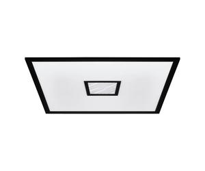 Plafoniera Moderna Bordonara Alluminio Nero Luce Led Integrato 36W