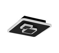 Plafoniera Moderna Cadegal Acciaio Nero Luce Led Integrato 7,8W