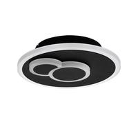 Plafoniera Moderna Cadegal Acciaio Nero Luce Led Integrato 7,8W Ip20