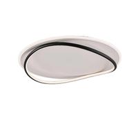 Plafoniera Moderna Cairns Plastica Nero-Bianco Led 58W Dimmerabile