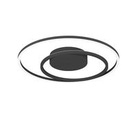Plafoniera Moderna Calagrano-Z Alluminio Nero Luce Led Integrato 21,5W [EEK: A++]