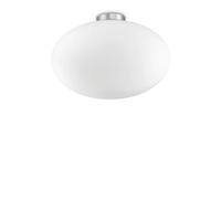 Plafoniera Moderna Candy Vetro Bianco 1 Luce E27