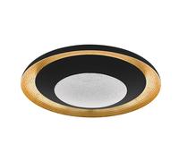 Plafoniera Moderna Canicosa 2 Policarbonato Nero 3 Luci Led Integrato 4,5W