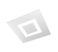 Plafoniera Moderna Carpet Metallo Bianco 4 Luci 2G11 39Cm