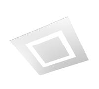 Plafoniera Moderna Carpet Metallo Bianco 4 Luci 2G11 48Cm