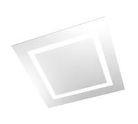 Plafoniera Moderna Carpet Metallo Bianco 4 Luci 2G11 70Cm