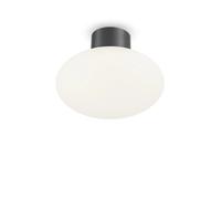 Plafoniera Moderna Clio Alluminio Antracite 1 Luce E27