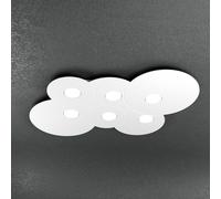 Plafoniera Moderna Cloud Metallo Bianco 6 Luci Gx53 [EEK: A++]