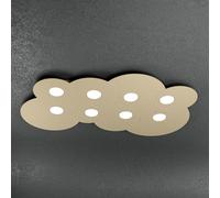 Plafoniera Moderna Cloud Metallo Sabbia 8 Luci Gx53