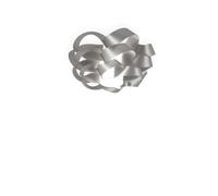 Plafoniera Moderna Cloud Polilux ® Argento 1 Luce E27 D50Cm