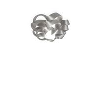 Plafoniera Moderna Cloud Polilux ® Argento 1 Luce E27 D50Cm