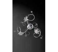 Plafoniera moderna con cristalli 3 luci LGT Madrid pl3