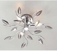 Plafoniera moderna con cristalli fumè 3 luci affra 2086CF Crystallivs