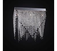 PLAFONIERA MODERNA CON CRISTALLI NERI 7 LUCI BGA 2595/PL45 DESIGN SWAROVSKY