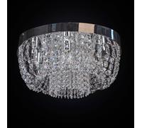 PLAFONIERA MODERNA CON CRISTALLI STRASS A 7 LUCI BGA 2598/PL50 DESIGN SWAROVSKY