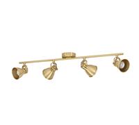 Plafoniera moderna con faretti design oro orientabile a 4 luci GL1675