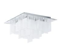 Plafoniera Moderna Condrada 1 Acciaio Cromo 8 Luci G9 18W