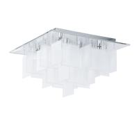 Plafoniera Moderna Condrada 1 Acciaio Cromo 8 Luci G9 18W