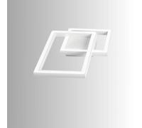 Plafoniera Moderna Cross Alluminio Bianco Opaco Led 20W Dimmerabile Ip20 [EEK: A++]