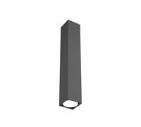 Plafoniera Moderna Cubica Plate Metallo Grigio Antracite 1 Luce Gx53 [EEK: A++]