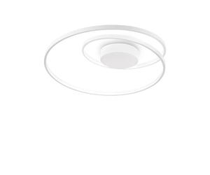 Plafoniera Moderna Dali Oz Metallo Bianco Led 48W 3000K Luce Calda