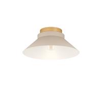 Plafoniera moderna design legno e metallo sabbia 1 luce GL1759