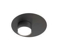 Plafoniera Moderna Dioniso Acciaio Nero 1 Luce Gx53 Ip20