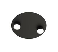 Plafoniera Moderna Dioniso Acciaio Nero 2 Luci Gx53 Ip20