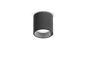 Plafoniera Moderna Dot Metallo Nero Led 5W 3000K Luce Calda