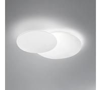 Plafoniera Moderna Drum Metallo Bianco Acrilico Led 33W 3000K [EEK: A++]