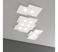 Plafoniera Moderna Echo Metallo Bianco 6 Luci Gx53