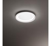 Plafoniera Moderna Edge Alluminio Bianco Acrilico Led 38W 3000K